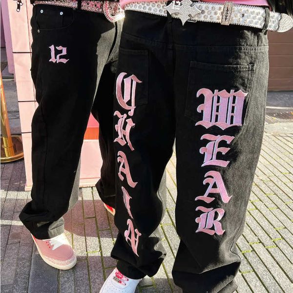 men's jeans streetwear letter print jeans for men and women y2k loose trendy wideleg pants hiphop fashion straight jeans 2023 summer ne, Blue
men's jeans streetwear letter print jeans for men and women y2k loose trendy wideleg pants hiphop fashion straight jeans 2023 summer ne, Blue
