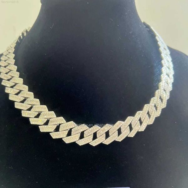 18mm fine jewelry 925 silver vvs iced out hip hop 18k gold plated moissanite prong cuban link chain set necklace
18mm fine jewelry 925 silver vvs iced out hip hop 18k gold plated moissanite prong cuban link chain set necklace