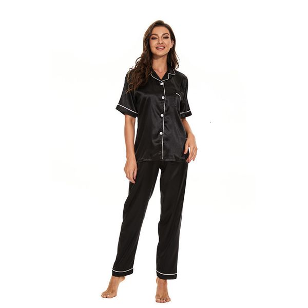 pyjamas women's satin party pajama set women's 2-piece pajama short sleeved casual pajama spring/summer pajama set silk pajama set, Red;black
pyjamas women's satin party pajama set women's 2-piece pajama short sleeved casual pajama spring/summer pajama set silk pajama set, Red;black