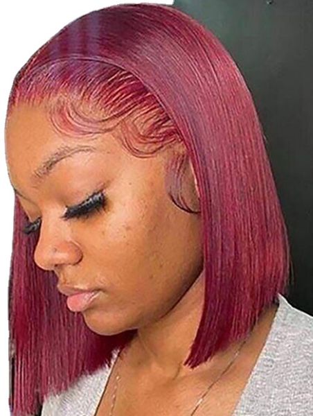 burgundy short straight bob human hair wigs for women 99j bob wig lace front wigs 13x4 transparent lace frontal wig, Black;brown
burgundy short straight bob human hair wigs for women 99j bob wig lace front wigs 13x4 transparent lace frontal wig, Black;brown