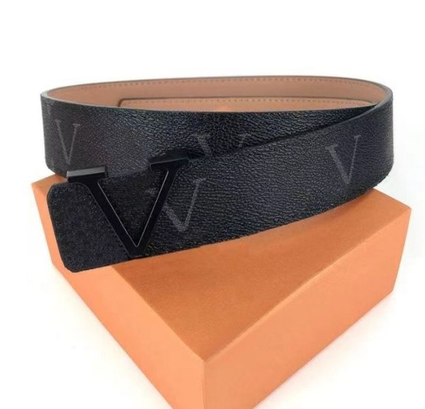

2023 Designer Fashion Luxury Belts For Men Women Big Gold Sliver Black Buckle Genuine Leather Belt Classical Ceinture 3.8cm Width With Box RTKFYLFD, Customize