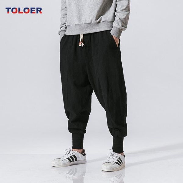 pants 2022 nowe workowate spodnie typu dropcrotch spodnie typu casual men cotton linen harem pants jednolita elastyczna talia moda uli, Black
pants 2022 nowe workowate spodnie typu dropcrotch spodnie typu casual men cotton linen harem pants jednolita elastyczna talia moda uli, Black