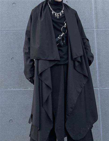 men's trench coats long windbreaker black slim fit loose knee length ins japanese handsome fashion 230424, Tan;black
men's trench coats long windbreaker black slim fit loose knee length ins japanese handsome fashion 230424, Tan;black