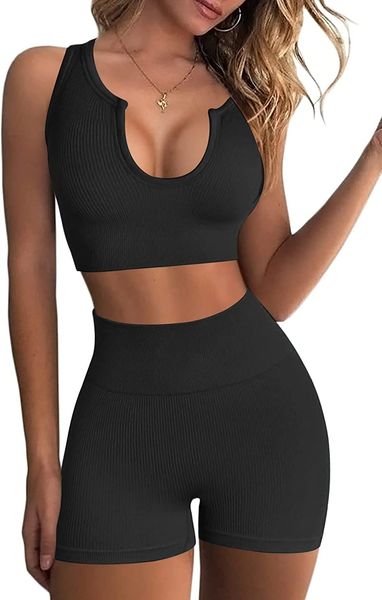 women's yoga 2 piece workout outfits - seamless ribbed leggings and square-cut sports bra yoga activewear set
women's yoga 2 piece workout outfits - seamless ribbed leggings and square-cut sports bra yoga activewear set