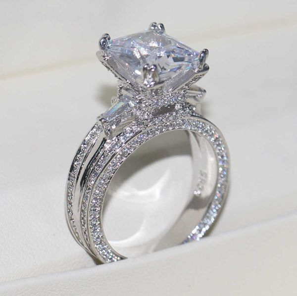 wedding rings vecalon women big jewelry ring princess cut 10ct diamond stone 300pcs cz 925 sterling silver engagement ring gift with box 23e, Slivery;golden
wedding rings vecalon women big jewelry ring princess cut 10ct diamond stone 300pcs cz 925 sterling silver engagement ring gift with box 23e, Slivery;golden