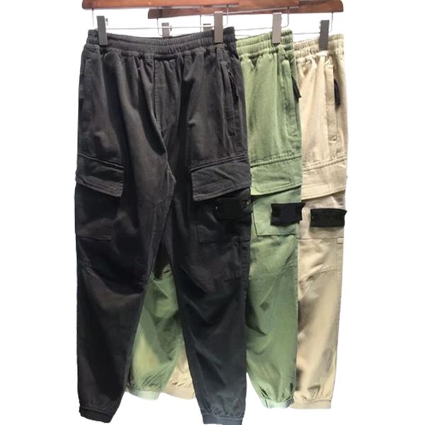 

Topstoney Slim Fit Workwear Pants Casual Street Leggings Hip-Hop Sports Pants Trendy Unisex Pants Solid Color Casual Style Pants Spring Autumn Pure Cotton Pants, Green