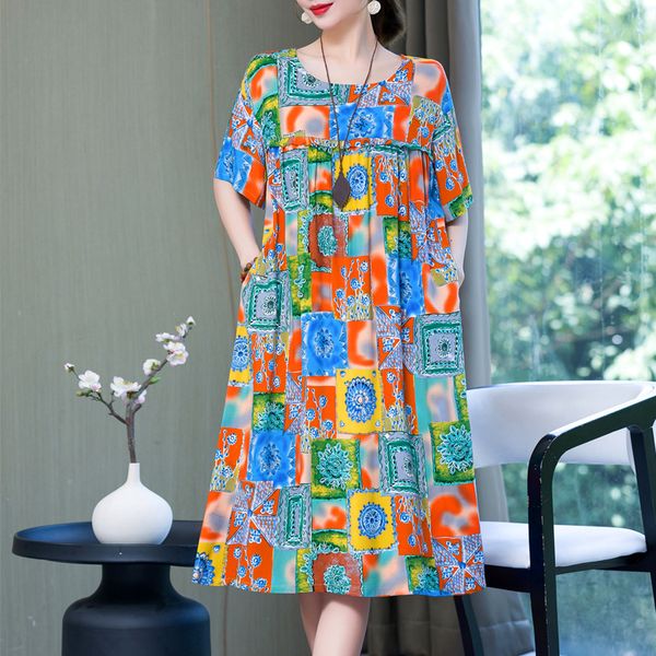 casual dresses women summer dresses cotton vintage dress fashion plus size short sleeve femme casual print dresses 230425, Black;gray
casual dresses women summer dresses cotton vintage dress fashion plus size short sleeve femme casual print dresses 230425, Black;gray