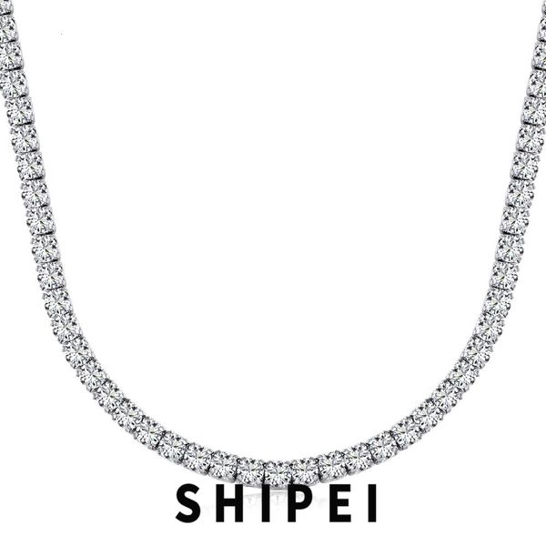 strands strings shipei 925 sterling silver 24 mm white sapphire gemstone hip hop rock tennis chain necklace for women fine jewelry wholesale, Black
strands strings shipei 925 sterling silver 24 mm white sapphire gemstone hip hop rock tennis chain necklace for women fine jewelry wholesale, Black