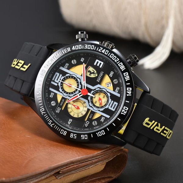 wristwatches for men 2023 new mens watches six stitches all dial work quartz watch ferrar luxury brand chronograph clock rubber belt fashion, Slivery;brown
wristwatches for men 2023 new mens watches six stitches all dial work quartz watch ferrar luxury brand chronograph clock rubber belt fashion, Slivery;brown