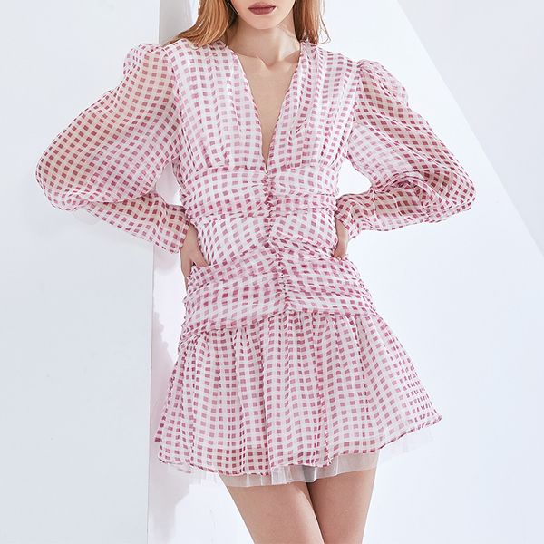 2023 spring/summer new fashionable style v-neck bubble sleeve design sense waistband wave dot printed dress women's short dress, Black;gray
2023 spring/summer new fashionable style v-neck bubble sleeve design sense waistband wave dot printed dress women's short dress, Black;gray