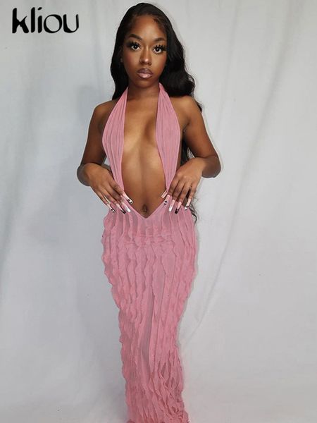 two piece dress kliou solid elegant halter maxi women concise cleavage deep vneck backless skinny robe ruched hipster lady vestido 23425, White
two piece dress kliou solid elegant halter maxi women concise cleavage deep vneck backless skinny robe ruched hipster lady vestido 23425, White
