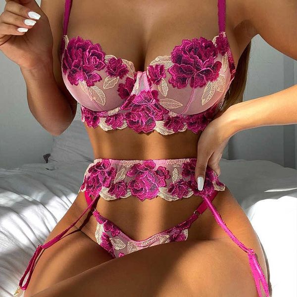 set yimunancy 3piece embroidery lace bra set women floral bra underwire thong underwear set lingerie set j230425, Red;black
set yimunancy 3piece embroidery lace bra set women floral bra underwire thong underwear set lingerie set j230425, Red;black