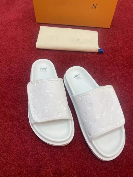 shoes designer version handmade custom l01-l1sv fashion casual men's slippers beach shoes, Black