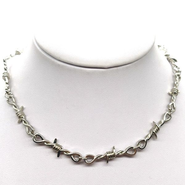 strands strings small wire brambles iron choker necklace women hip hop gothic punk barbed little thorns chain jewelry gifts 230424, Black
strands strings small wire brambles iron choker necklace women hip hop gothic punk barbed little thorns chain jewelry gifts 230424, Black