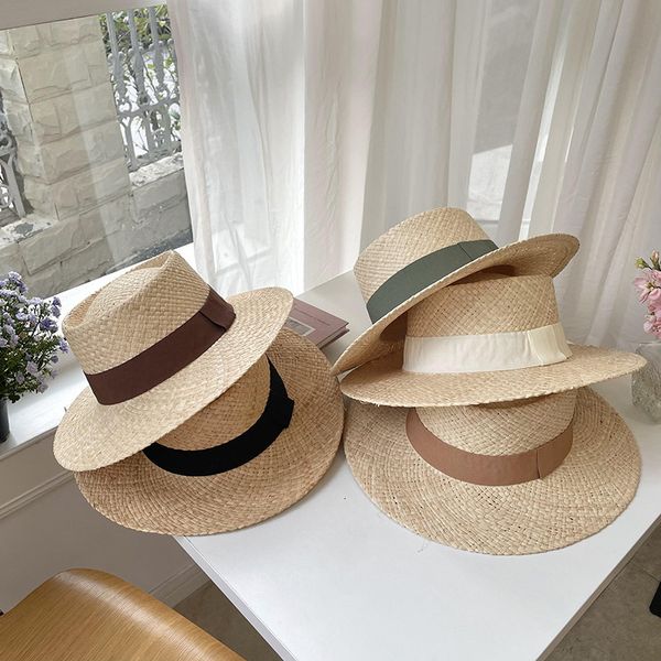wide brim hats bucket pure hand woven raffia flat cap simple fashion color ribbon women s hat outdoor beach travel sun wholesale spot 230424, Blue;gray
wide brim hats bucket pure hand woven raffia flat cap simple fashion color ribbon women s hat outdoor beach travel sun wholesale spot 230424, Blue;gray