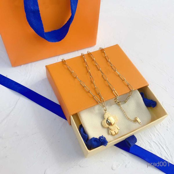 luxury design necklace choker chain 18k gold plated stainless steel necklaces flower doll pendant fashion women wedding jewelry accessories, Silver
luxury design necklace choker chain 18k gold plated stainless steel necklaces flower doll pendant fashion women wedding jewelry accessories, Silver