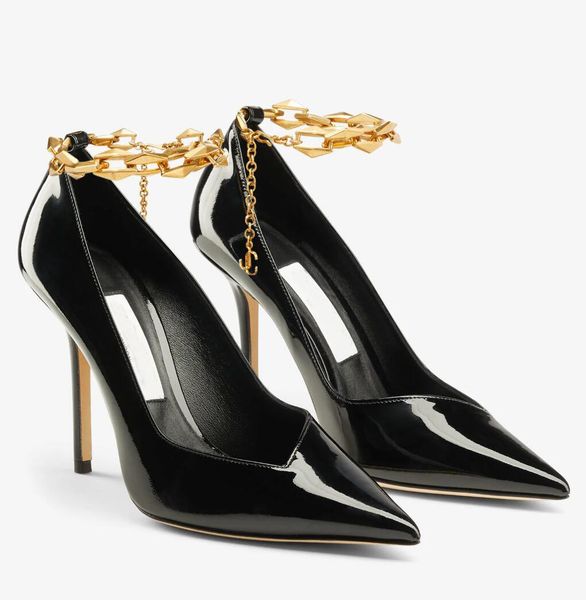 perfect diamond talura sandals shoes patent leather black nude purple pointed toe pumps with gold chain strap stiletto heels party wedding d
perfect diamond talura sandals shoes patent leather black nude purple pointed toe pumps with gold chain strap stiletto heels party wedding d