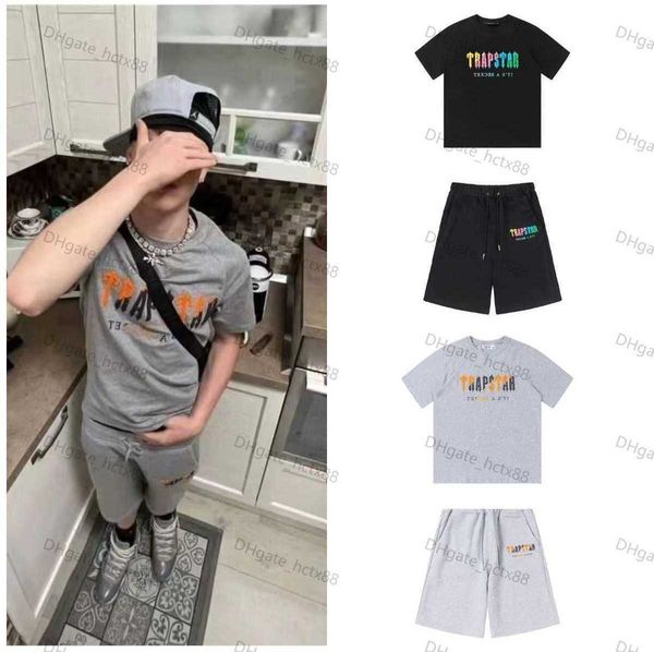 men's t shirt summer trapstar towel embroidery cotton tshirt shorts sets streetwear tracksuit men's sportswear trapstar t shirts a, White;black
men's t shirt summer trapstar towel embroidery cotton tshirt shorts sets streetwear tracksuit men's sportswear trapstar t shirts a, White;black