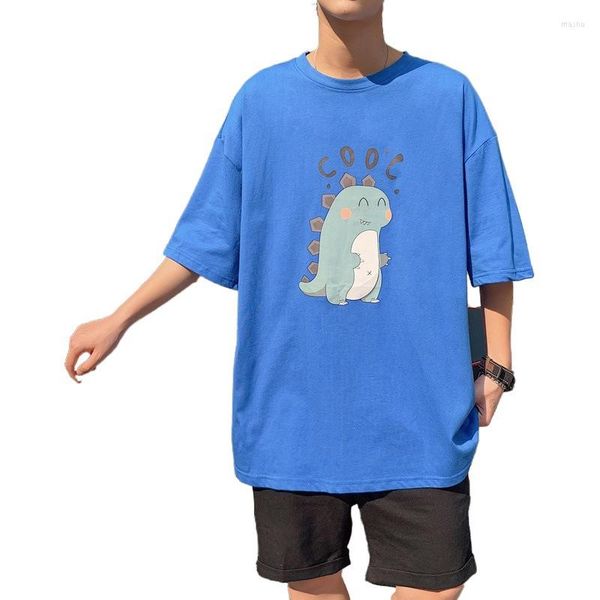 t shirttmen's t shirts short sleeve korean style trendy 2023 summer half t-shirt loose ins brand all-match base t, White;black
t shirttmen's t shirts short sleeve korean style trendy 2023 summer half t-shirt loose ins brand all-match base t, White;black