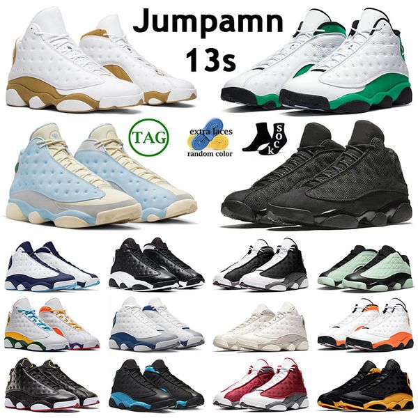 2023 13s jumpman 13 mens womens basketball shoe black cat chicago celestine blue black flint wolf grey lucky green obsidian mens trainers ou
2023 13s jumpman 13 mens womens basketball shoe black cat chicago celestine blue black flint wolf grey lucky green obsidian mens trainers ou