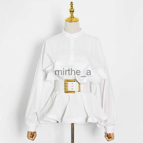 blouses & women's shirts womens spring summer jackets thin outfit floral shape design with big belt blazer body suit holiday clothesoy1, White
blouses & women's shirts womens spring summer jackets thin outfit floral shape design with big belt blazer body suit holiday clothesoy1, White