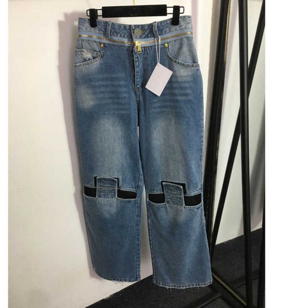 23ss denim jeans designer women jeans straight jeans womens multi-zipper design fashion ripped zipper splicing high waist wide leg denim pan, Blue
23ss denim jeans designer women jeans straight jeans womens multi-zipper design fashion ripped zipper splicing high waist wide leg denim pan, Blue