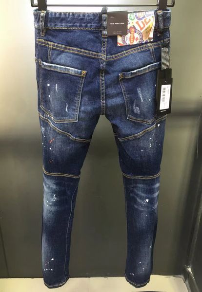 new men jeans hole light blue dark gray italy brand man long pants trousers streetwear denim skinny slim straight biker jean for d2 28-38 si
new men jeans hole light blue dark gray italy brand man long pants trousers streetwear denim skinny slim straight biker jean for d2 28-38 si