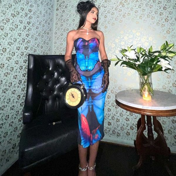 two piece dress mesh see through dress sets summer tube and long skirt suit women butterfly print two piece sets bodycon party outfits j2304, White
two piece dress mesh see through dress sets summer tube and long skirt suit women butterfly print two piece sets bodycon party outfits j2304, White