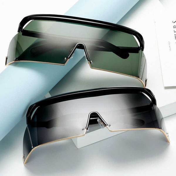 Fashion half-frame sunglasses New personalized Polarized Sunglasses one piece 9033 fashionable men's and women's large frame trend goggles
Fashion half-frame sunglasses New personalized Polarized Sunglasses one piece 9033 fashionable men's and women's large frame trend goggles