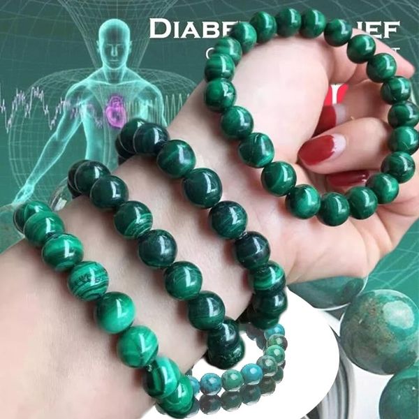 charm bracelets chrysocolla malachite women men natural stone beads round diabetes relief healing lose weight jewelry 230424, Golden;silver
charm bracelets chrysocolla malachite women men natural stone beads round diabetes relief healing lose weight jewelry 230424, Golden;silver