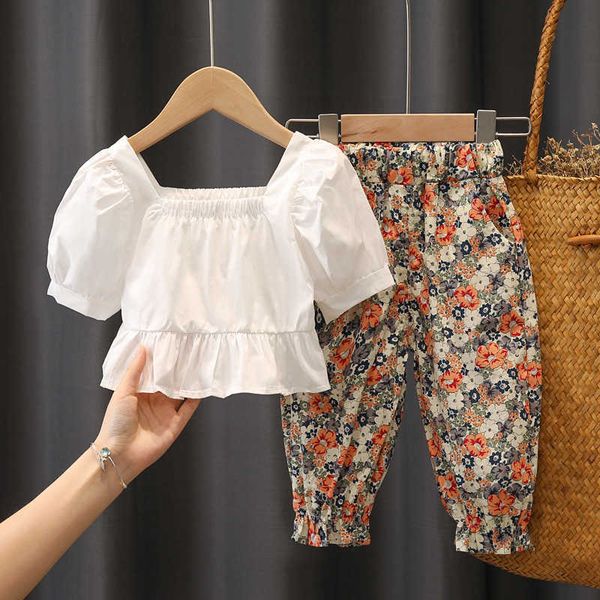 clothing sets toddler kids girls' summer clothes outfit sets baby short floral pants suits for girls child clothing 2 3 5 6 birthday s, White
clothing sets toddler kids girls' summer clothes outfit sets baby short floral pants suits for girls child clothing 2 3 5 6 birthday s, White