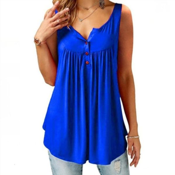 women's tanks camis loose solid u neck sleeveless pleated button summer 230425, White
women's tanks camis loose solid u neck sleeveless pleated button summer 230425, White