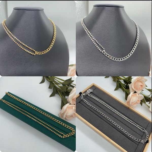 classic fashion women crystal diamond chain necklace 18k gold men necklaces valentine's day birthday gift designer jewelry hbbn2 --004, Silver
classic fashion women crystal diamond chain necklace 18k gold men necklaces valentine's day birthday gift designer jewelry hbbn2 --004, Silver