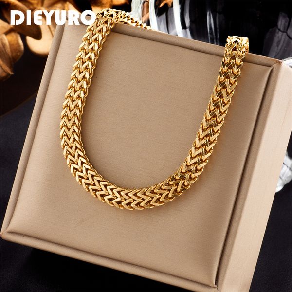 pendant necklaces dieyuro 316l stainless steel thickened bold link chain choker necklace for women punk girls gold color hip hop jewelry gif, Silver
pendant necklaces dieyuro 316l stainless steel thickened bold link chain choker necklace for women punk girls gold color hip hop jewelry gif, Silver