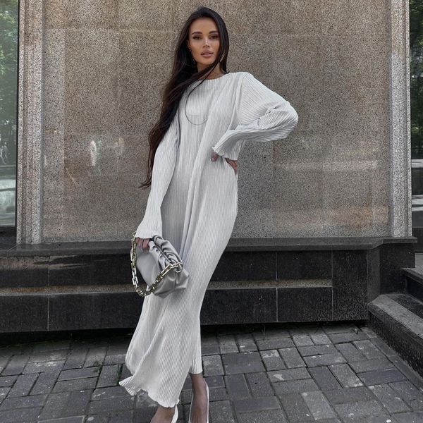 casual dresses causal pleated maxi dres fashion oneck long sleeve summer elegant loose club party holiday outfits 2023 gray 230424, Black;gray
casual dresses causal pleated maxi dres fashion oneck long sleeve summer elegant loose club party holiday outfits 2023 gray 230424, Black;gray