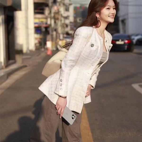 womens jacket tweed beige coats rhinestone single buttons skirt style elegant jackets for spring, Black;brown
womens jacket tweed beige coats rhinestone single buttons skirt style elegant jackets for spring, Black;brown