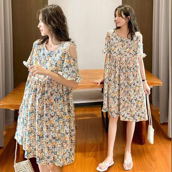 maternity dresses pregnant women's summer floral off shoulder poshoots long clothings 230424, White
maternity dresses pregnant women's summer floral off shoulder poshoots long clothings 230424, White