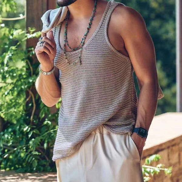 mens tank summer casual solid knitted men loose crew neck sleeveless vest fashion mens clothes streetwear for male knit pullover 230425, White;black
mens tank summer casual solid knitted men loose crew neck sleeveless vest fashion mens clothes streetwear for male knit pullover 230425, White;black