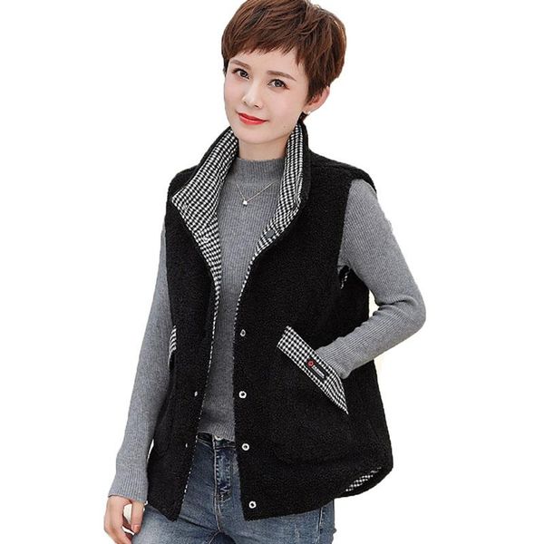 leather new women's vest coat parkas two sides wear padded cotton vest female sleeveless warm parka autumn winter jacket cotton waistco, Black
leather new women's vest coat parkas two sides wear padded cotton vest female sleeveless warm parka autumn winter jacket cotton waistco, Black