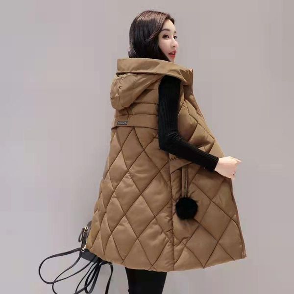 leather warm vests zipper women hooded long section vest coats winter autumn sleeveless cotton padded jackets warm waistcoats k1194, Black
leather warm vests zipper women hooded long section vest coats winter autumn sleeveless cotton padded jackets warm waistcoats k1194, Black
