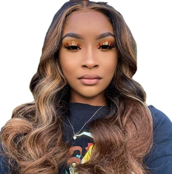32 inch highlight body wave lace front wig pre-plucked 13x4 lace frontal human hair wig indian closure wigs, Black;brown
32 inch highlight body wave lace front wig pre-plucked 13x4 lace frontal human hair wig indian closure wigs, Black;brown