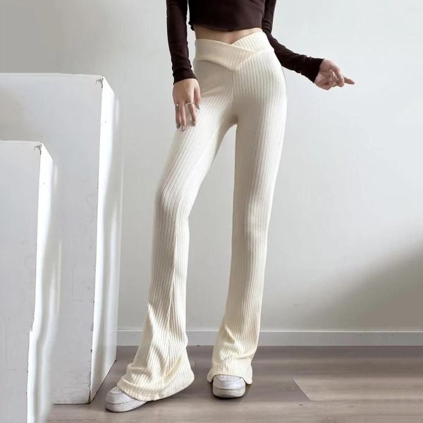 Women's Pants Spring Knit Casual Flared Wrap High Waist Skinny Retro Ladies Solid Color Versatile Trousers
Women's Pants Spring Knit Casual Flared Wrap High Waist Skinny Retro Ladies Solid Color Versatile Trousers