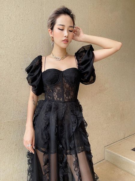 casual dresses self portrait ladies embroidered corset halter cold shoulder sleeve maxi dress, Black;gray
casual dresses self portrait ladies embroidered corset halter cold shoulder sleeve maxi dress, Black;gray
