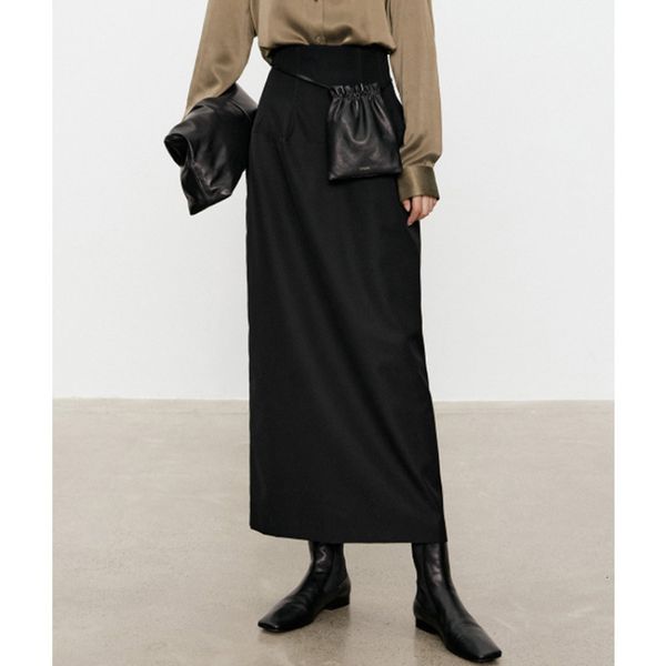 skirts autumn and winter classic heavy fiber slimming wide waist straight black skirt for women 230424
skirts autumn and winter classic heavy fiber slimming wide waist straight black skirt for women 230424