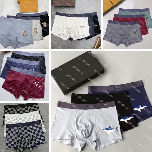 mens designer underpants luxury brand logo printed boxers new men modal breathable sports underwear 3pce/set, Black;white
mens designer underpants luxury brand logo printed boxers new men modal breathable sports underwear 3pce/set, Black;white