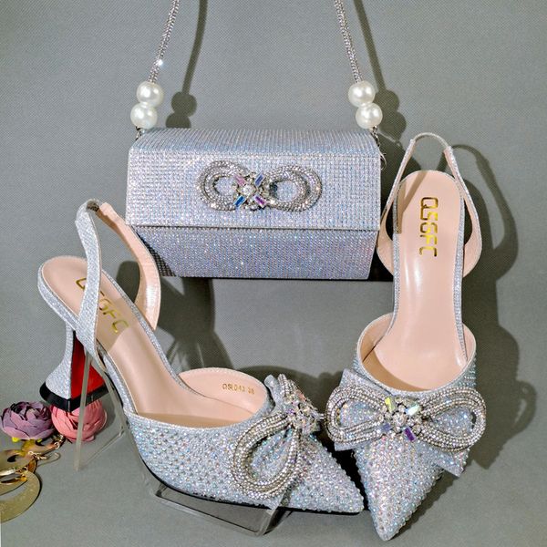 dress shoes qsgfc silver color pointed full of diamonds and shiny shoes with bag banquet shoes and bags and friends party 230424, Black
dress shoes qsgfc silver color pointed full of diamonds and shiny shoes with bag banquet shoes and bags and friends party 230424, Black
