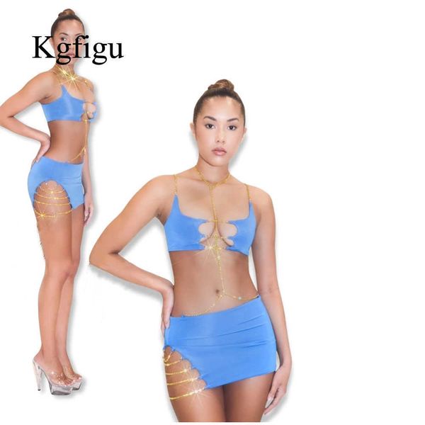 two piece dress kgfigu two piece sets women 2023 summer ladies strapwrapped and mini skirt elegant solid color skirt suit dress sets j230424, White
two piece dress kgfigu two piece sets women 2023 summer ladies strapwrapped and mini skirt elegant solid color skirt suit dress sets j230424, White