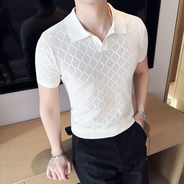men's t-shirts british style summer fashion plain pattern men's polo shirt short sleeve casual fit hollow t-shirt men's 23042, White;black
men's t-shirts british style summer fashion plain pattern men's polo shirt short sleeve casual fit hollow t-shirt men's 23042, White;black