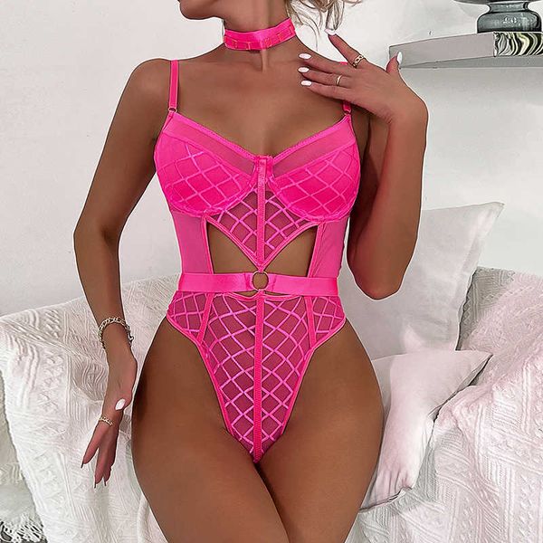 set women' underwear transparent mesh bodysuit perspective gathering waist lingerie with neck ring erotic female jumpsuits j230425, Red;black
set women' underwear transparent mesh bodysuit perspective gathering waist lingerie with neck ring erotic female jumpsuits j230425, Red;black