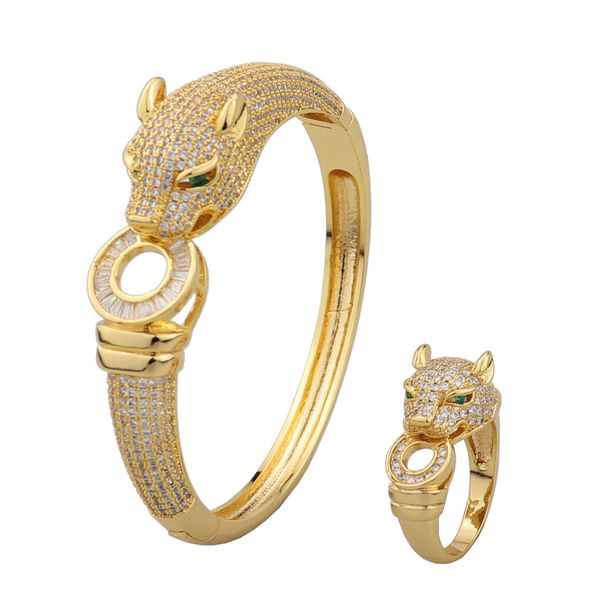 wedding jewelry sets panther jewelry fashion luxury 18k gold plated leopard bangle and ring set zircon women girl wedding bridal jewelry bra, Slivery;golden
wedding jewelry sets panther jewelry fashion luxury 18k gold plated leopard bangle and ring set zircon women girl wedding bridal jewelry bra, Slivery;golden